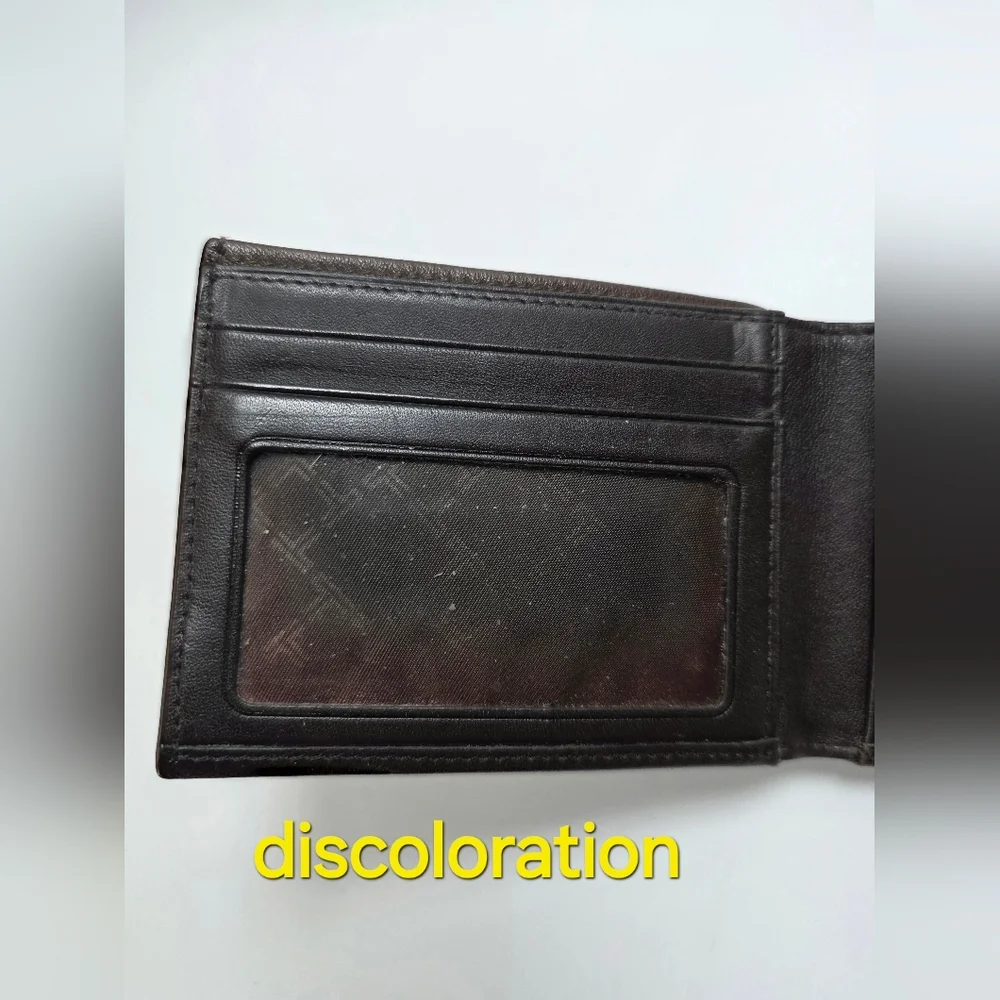 Tumi Bifold Men's Brown Leather Two Tone Wallet